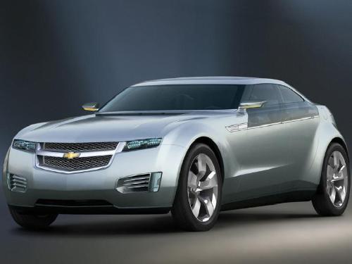 Chevy Volt concept car - Picture of the proposed Chevy Volt, an all electric car to be built by GM.