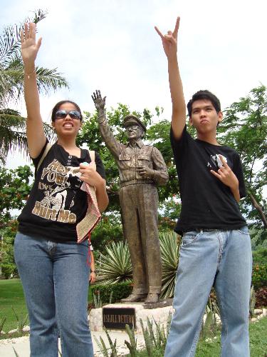 with Gen. Douglas Mc. Arthur - 'i shall return' that is his famous line..this place in corregidor was dedicated to him.