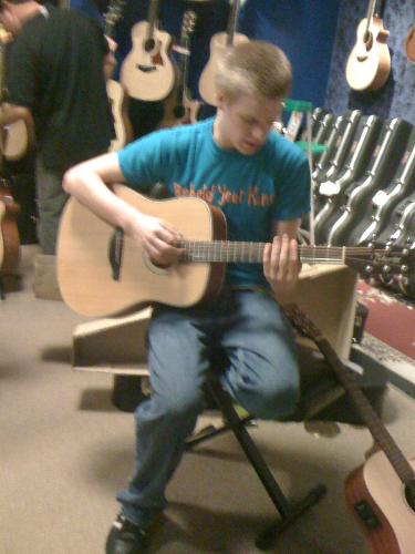 my middle son justin the rocker - this is justin 18 years old
