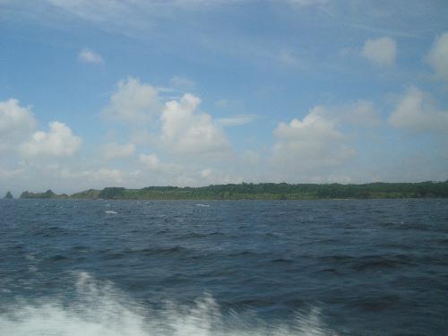 waves in the manila bay - this was just a small wave compared to what we have experienced on our way back to manila.