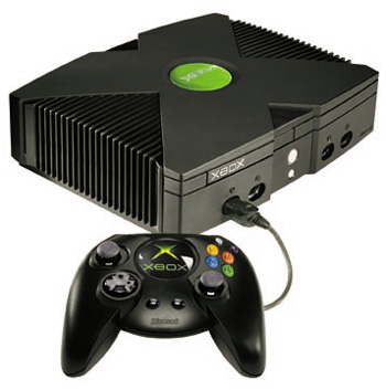 Xbox original console - The first in the series of xboxes released by Microsoft many years ago.