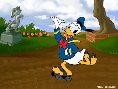 just a cartoon - this is a picture of donald duck who is my favourite cartoon character.