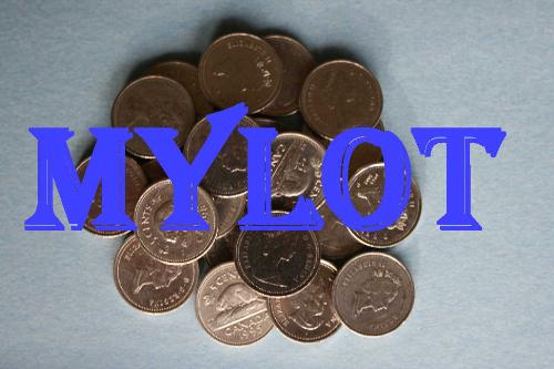 myLot Coins - Pennies from heaven? No, these are Canadian nickels, a symbol that I have attributed to my myLot earnings, together with myLot written across the image. 