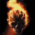 Burning Skull - A Skull Burning