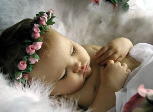 baby - a baby angel sleeping