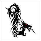 Tattoo - tribal dragon tattoo.