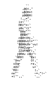 moving man of letters - funny picture of man created with letters