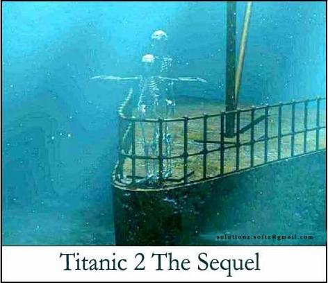 titanic 2- the sequel - funny picture of titanic under water with jack and rose