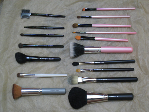 my brushes - here's my brush collection