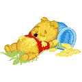 Baby Pooh Sleeping - Baby Pooh Sleeping on the floor