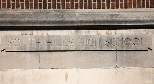 South Hill High School Sign - The sign from my high school. South Hills High School, Pittsburgh, PA.