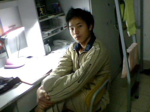 me - a frozen night in my warm dormitory