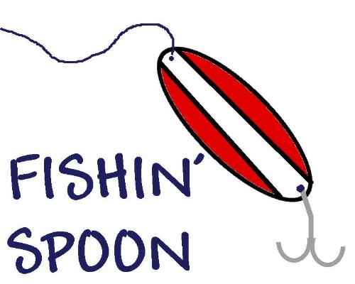 Fishin' Spoon - This is a standard, run-of-the-mill red and white fishing spoon.