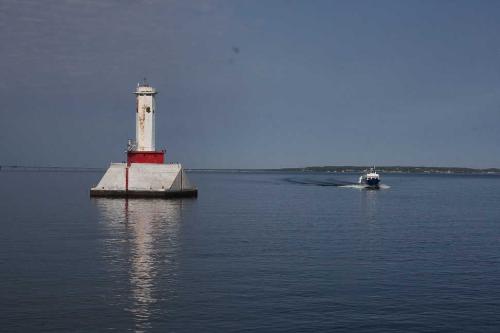 Water View - Here is a ferry in the water.