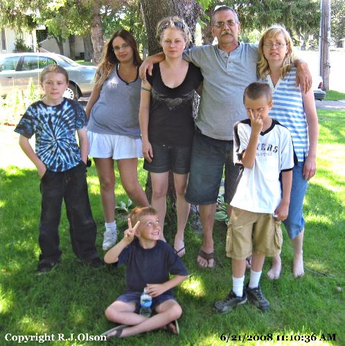 Family Pose - Taken Saturday in front of my Red Maple tree
