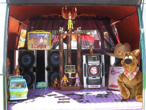 Scooby Doo Items - Some of the items on display with the van