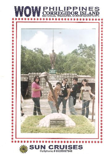 my family with klein - our family while touring around the corregidor