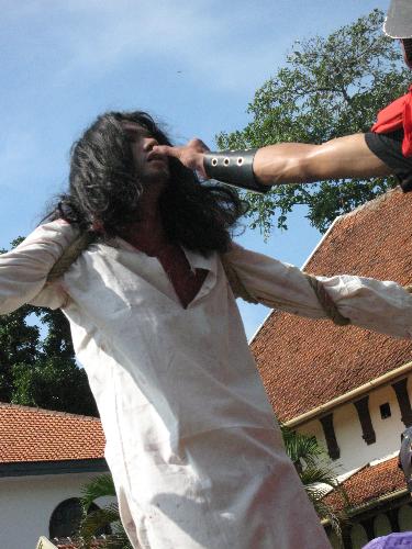 Via Dolorosa - this is the picture of 'via dolorosa' played by catholic youth of karang panas, semarang.