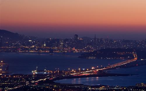 Sun set - Beautiful sunset over San Fransisco.
