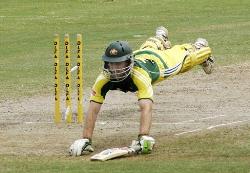 katich diving for life - as he dives for his life in cricket i hope u will dive for ur wife's life....  he saved his life in cricket by this dive...  even u will save ur wife's life