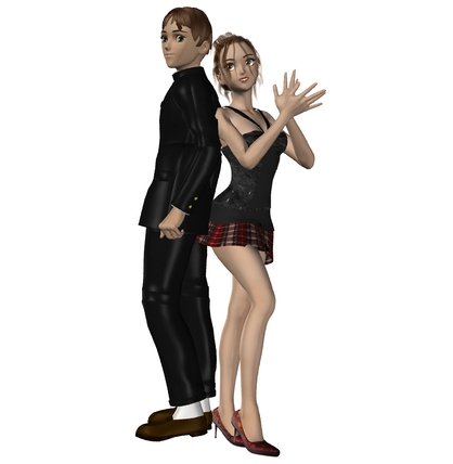Young Love - Two young people in love.