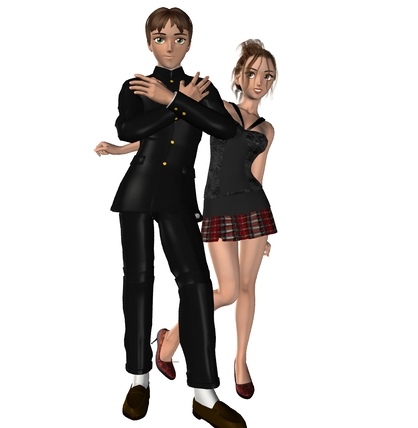 Young Love - Two young people in love.