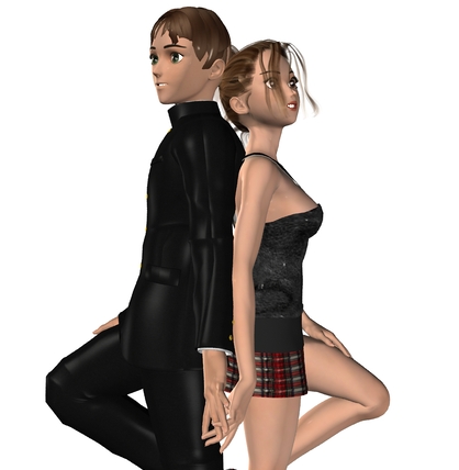 Young Love - Two young people in love