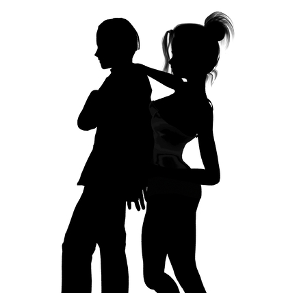 Young Love - Two young people in love.