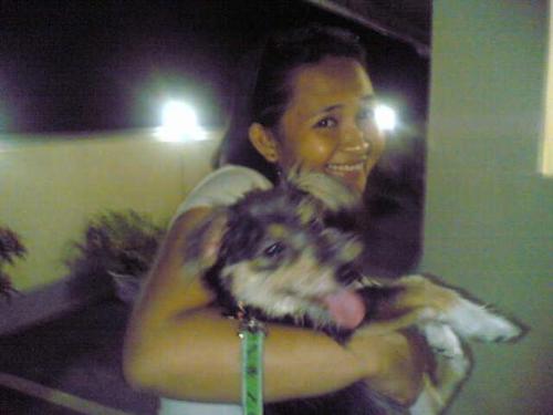 Me and doggie botyok - Botyok and me..this time I still can carry my dog..but today I really cannot carry him..he is getting fatter..  Maybe we two needs to undergo diet.  Im so lucky with this dog because he is sweet and I can cry on him. He knows when I am sad and he really comforts me when he knows I am so silent and deeply thinking with all the problems in life.  thanks God he gave me this botyok in my life..  My bestfriend.