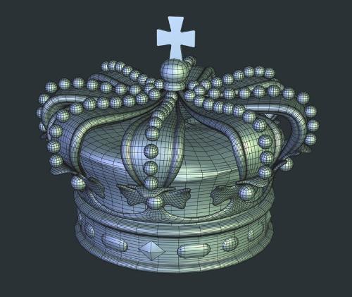 The Crown - Symbol of the Kingdom - A picture of a digital crown. The crown is the symbol of the Kingdom. This symbol was already used in the Middle Ages.   Exemples of Kingdoms are: United Kingdom, Belgium, Netherlands, Spain, Sweden, Denmark, Norway, Thailand,...