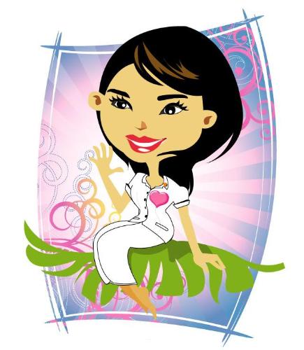 caricature - caricature of myself wearing my school uniform...