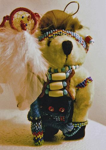 Swift Bear...The Native American Bear I Make Up - image of my Teddy Bear I designed