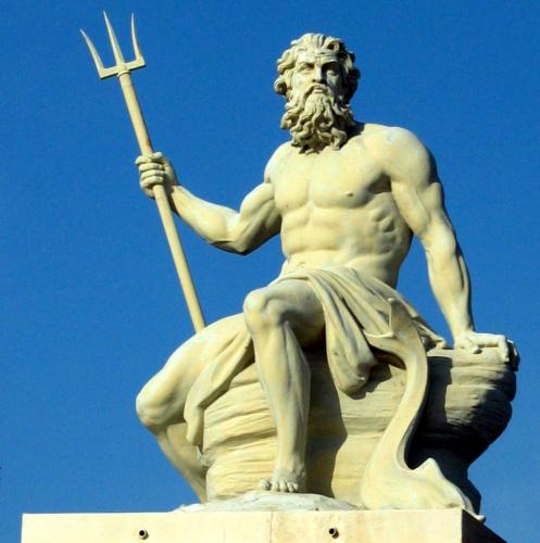 Poseidon - The Greek God - Poseidon Sculpture.One of the most powerful Greek Gods of all times.