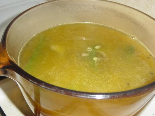 Beef Shank cooking - Beef shank soup with the pureed squash