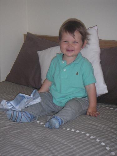 child - our son - a bit cheecky