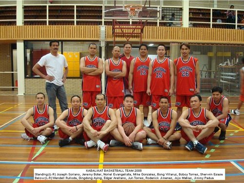 Our team in basketball (Netherlands) - Basketball is a very popular game is Philippines.And in Holland we are trying to get some activity that people cant feel homesick w/ his/her country land