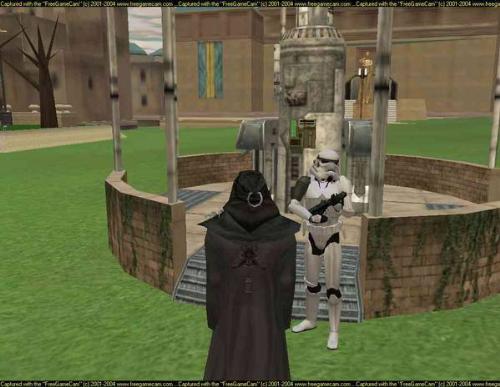 Star wars Galaxy - This is a screen shot of Star Wars Galaxies. The Characters can interact with one another. It's really cool