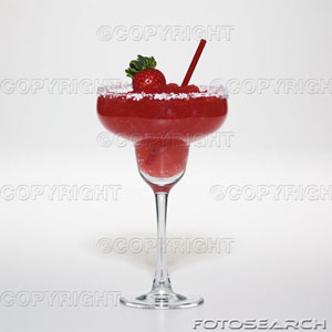 strawberry - Frozen strawberry margarita with salted rim.