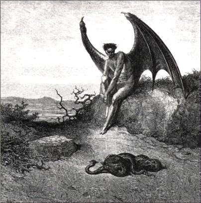 Artist conception of Lucifer - Lucifer, The Disgraced Archangel