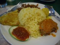 nasi lemak - unoffical national dish of Malaysia