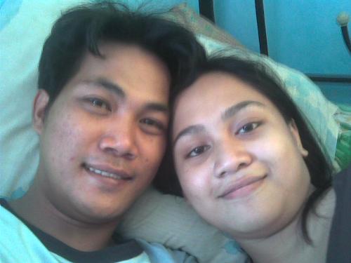 husband and wife - this is us.. we might look happy but we're not