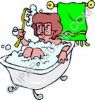 woman taking a bath - a woman taking a bath in her bath tub