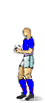 Header Practice Foorball - Animated header practice in football