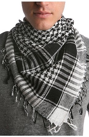 Fashion - Black and White Scarf...