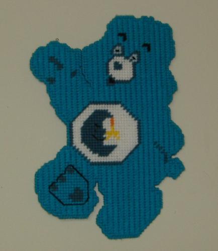 Bedtime Bear - One of my original plastic canvas patterns that I designed for my baby daughter. 