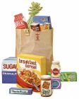 Grocery - Grocery bag filled with food.