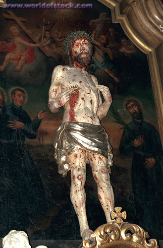 jesus christ - bleeding statue of christ