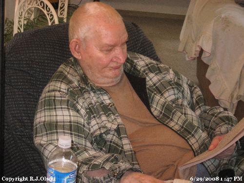 Dad - resting after a few exercises