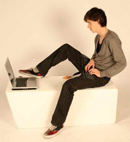 keyboard on pants - this is really great gadget... the keyboard fits on your pants so you can type anywhere,everywhere,anytime... so efficient... watch out when it rain!