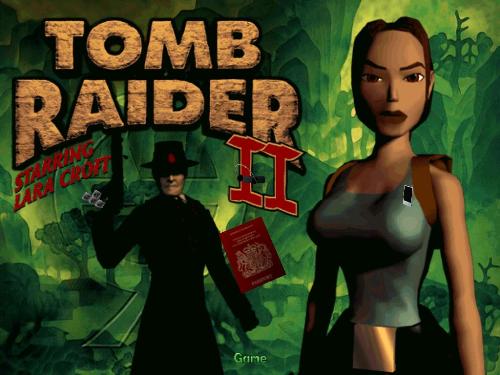 tr 2 - The opening screen for Tomb Raider 2.